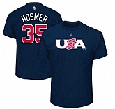 USA Baseball 35 Eric Hosmer Majestic 2017 World Baseball Classic Name & Number T-Shirt Navy,baseball caps,new era cap wholesale,wholesale hats